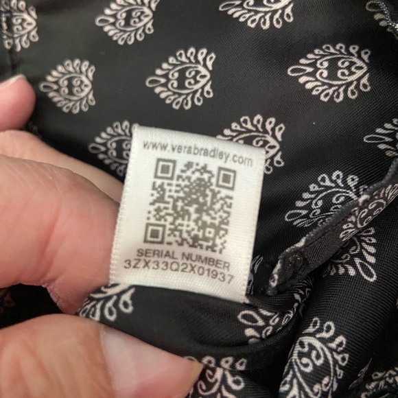 Vera Bradley Signature Trimmed Satchel Snow Lotus Floral - Picture 11 of 14